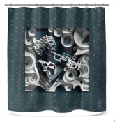Folk Fusion Shower Curtain